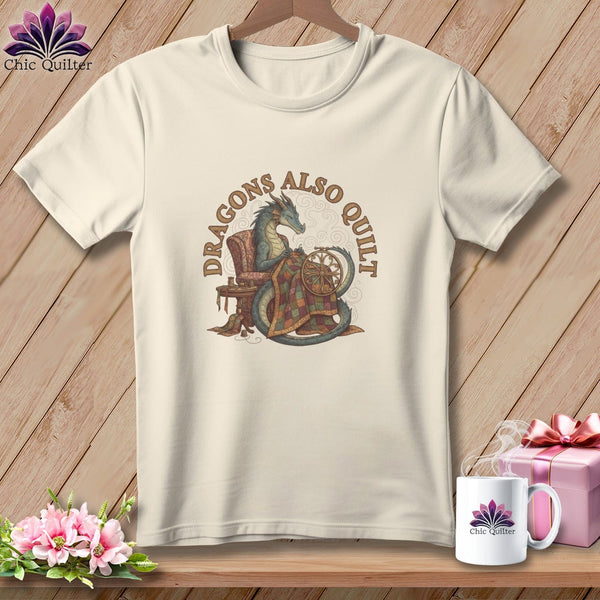 MyDesigns Physical Item S / Natural Dragon's Also Quilt ~ Relaxed Fit Tee