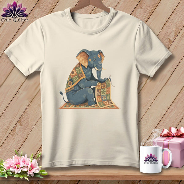 MyDesigns Physical Item S / Natural Elephant Emperor Stitcher ~ Relaxed Fit Tee