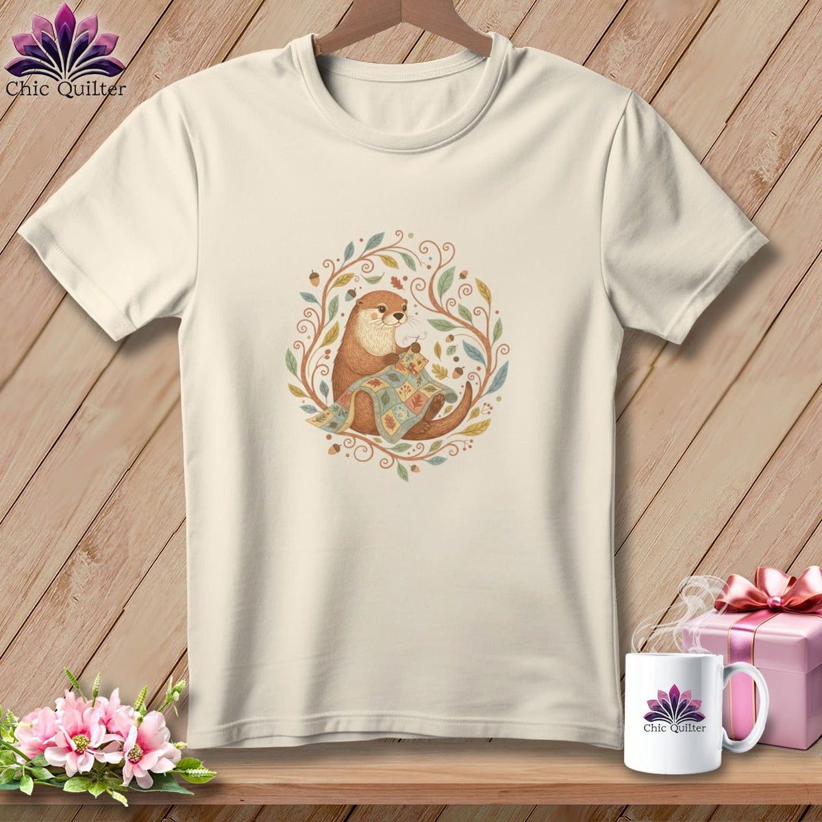 MyDesigns Physical Item S / Natural Lady Stitcher ~ Relaxed Fit Tee