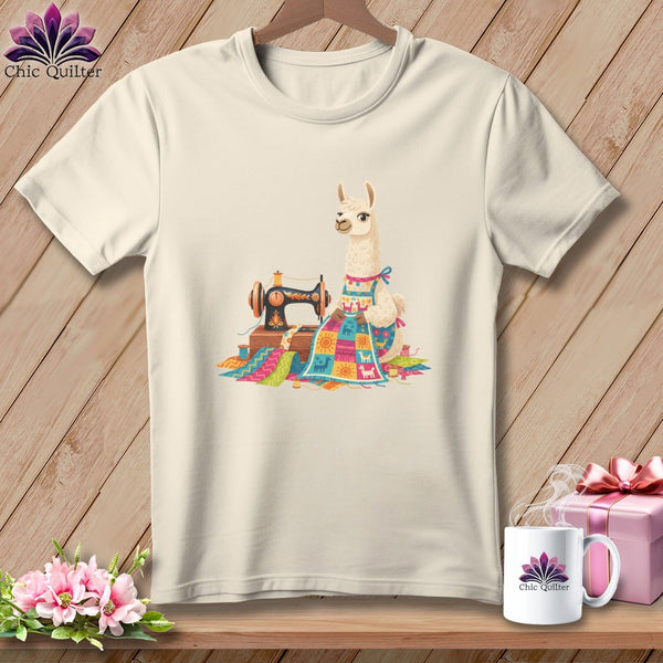 MyDesigns Physical Item S / Natural LaMama is Stitching - Back Off! ~ Relaxed Fit Tee