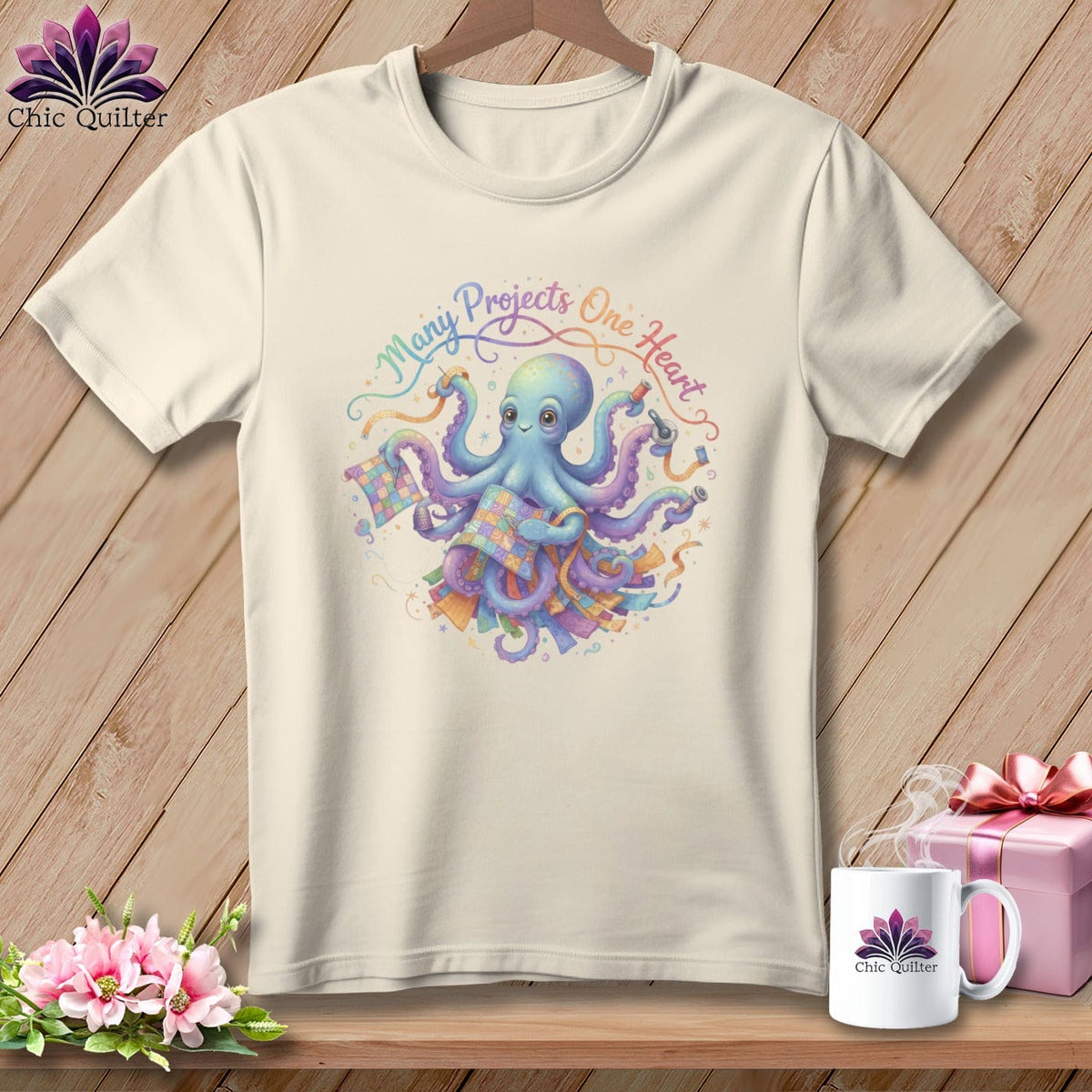MyDesigns Physical Item S / Natural Many Projects One Heart ~ Relaxed Fit Tee