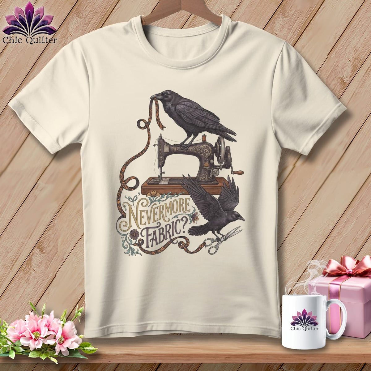 MyDesigns Physical Item S / Natural Nevermore Fabric? ~ Relaxed Fit Tee