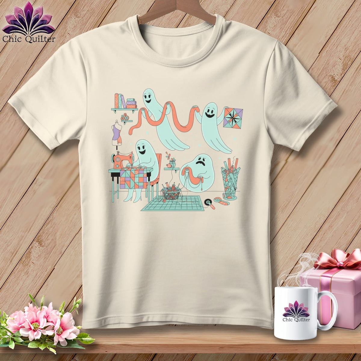 MyDesigns Physical Item S / Natural Night Shift ~ Star Block ~ Relaxed Fit Tee