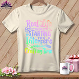 MyDesigns Physical Item S / Natural Real Life is Really Starting to Interfere with my Crafting Time ~ Relaxed Fit Tee