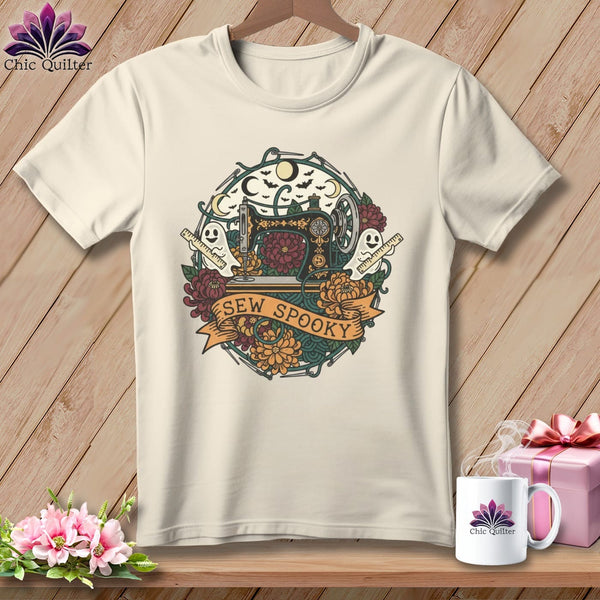 MyDesigns Physical Item S / Natural Sew Spooky ~ Gold Machine ~ Relaxed Fit Tee