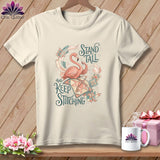 MyDesigns Physical Item S / Natural Stand Tall And Quilt ~ Relaxed Fit Tee