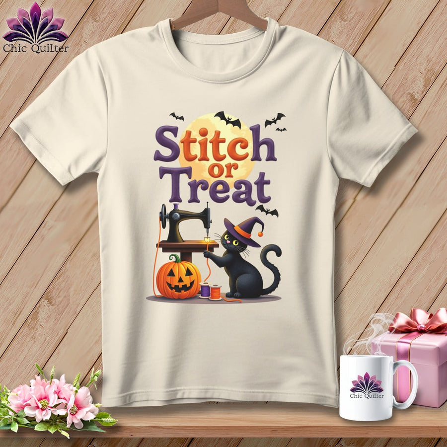 MyDesigns Physical Item S / Natural Stitch or Treat ~ Relaxed Fit Tee