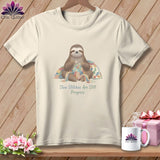 MyDesigns Physical Item S / Natural Stitch Sloth Vibes ~ Relaxed Fit Tee