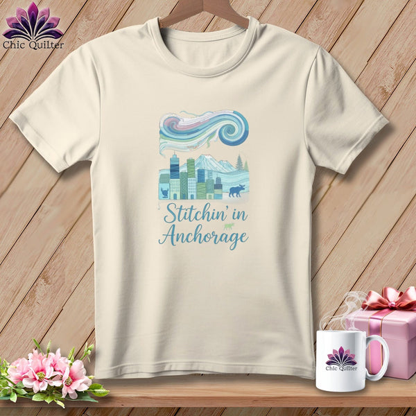 MyDesigns Physical Item S / Natural Stitchin' in Anchorage ~ Relaxed Fit Tee