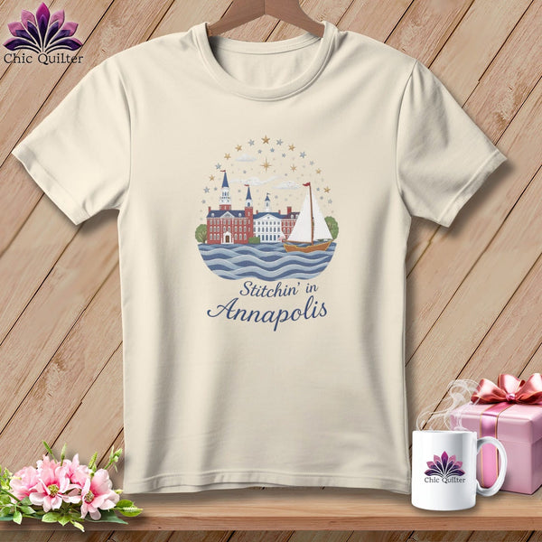 MyDesigns Physical Item S / Natural Stitchin' in Annapolis ~ Relaxed Fit Tee