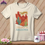 MyDesigns Physical Item S / Natural Stitchin' in Arizona ~ Relaxed Fit Tee