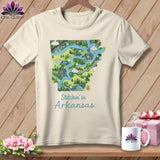 MyDesigns Physical Item S / Natural Stitchin' in Arkansas ~ Relaxed Fit Tee