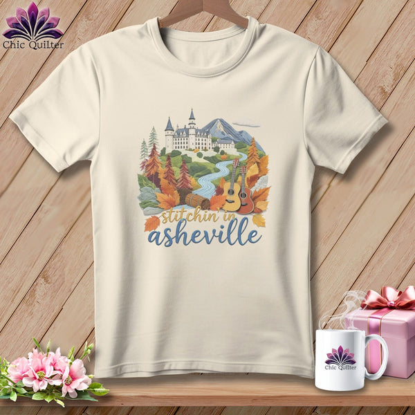 MyDesigns Physical Item S / Natural Stitchin' in Asheville ~ Relaxed Fit Tee