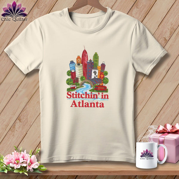 MyDesigns Physical Item S / Natural Stitchin' in Atlanta ~ Relaxed Fit Tee