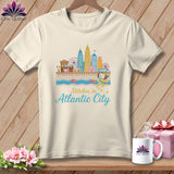 MyDesigns Physical Item S / Natural Stitchin' in Atlantic City ~ Relaxed Fit Tee
