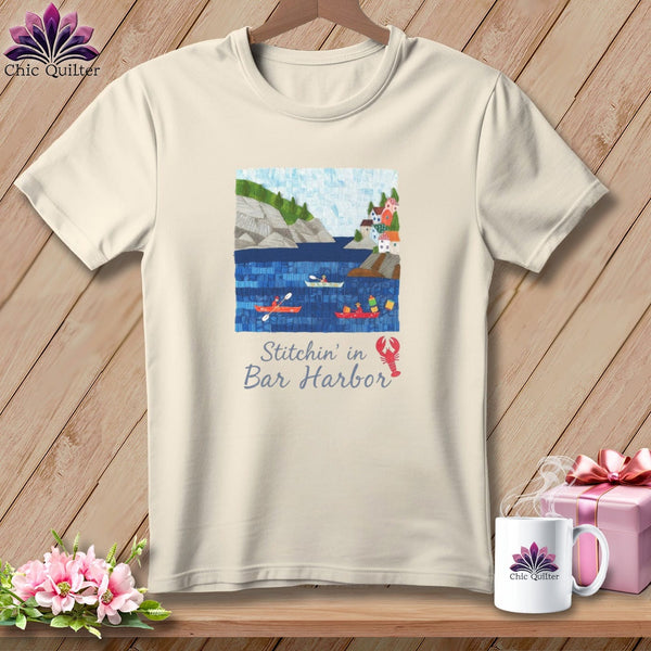 MyDesigns Physical Item S / Natural Stitchin' in Bar Harbor ~ Relaxed Fit Tee