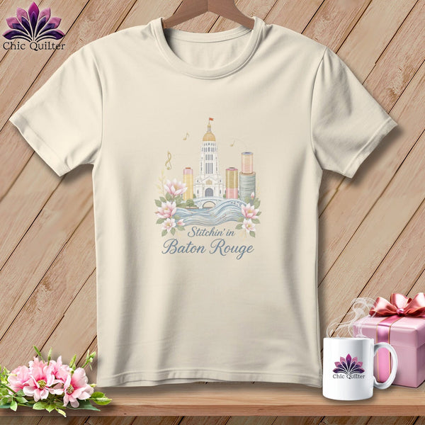 MyDesigns Physical Item S / Natural Stitchin' in Baton Rouge ~ Relaxed Fit Tee
