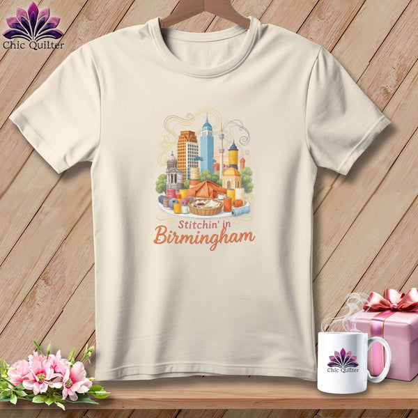 MyDesigns Physical Item S / Natural Stitchin' in Birmingham ~ Relaxed Fit Tee