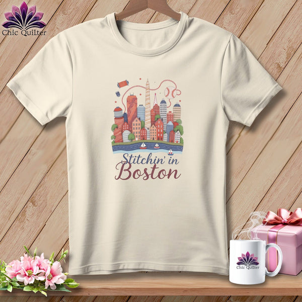 MyDesigns Physical Item S / Natural Stitchin' in Boston ~ Relaxed Fit Tee