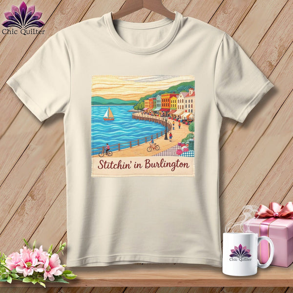 MyDesigns Physical Item S / Natural Stitchin' in Burlington ~ Relaxed Fit Tee