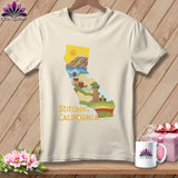 MyDesigns Physical Item S / Natural Stitchin' in California ~ Relaxed Fit Tee