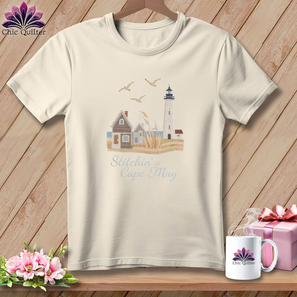 MyDesigns Physical Item S / Natural Stitchin' in Cape May ~ Relaxed Fit Tee