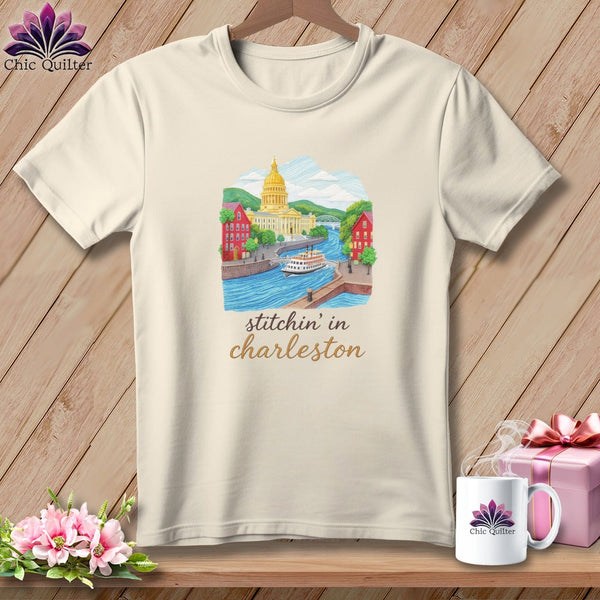 MyDesigns Physical Item S / Natural Stitchin' in Charleston ~ Relaxed Fit Tee
