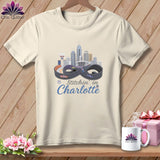 MyDesigns Physical Item S / Natural Stitchin' in Charlotte ~ Relaxed Fit Tee
