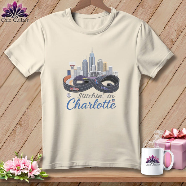 MyDesigns Physical Item S / Natural Stitchin' in Charlotte ~ Relaxed Fit Tee