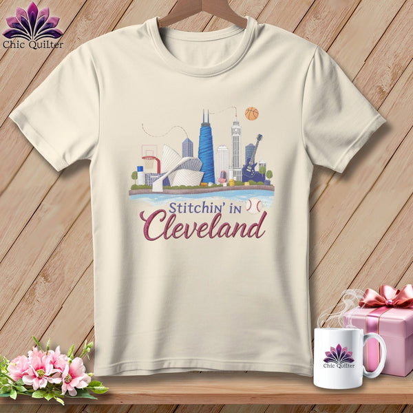 MyDesigns Physical Item S / Natural Stitchin' in Cleveland ~ Relaxed Fit Tee