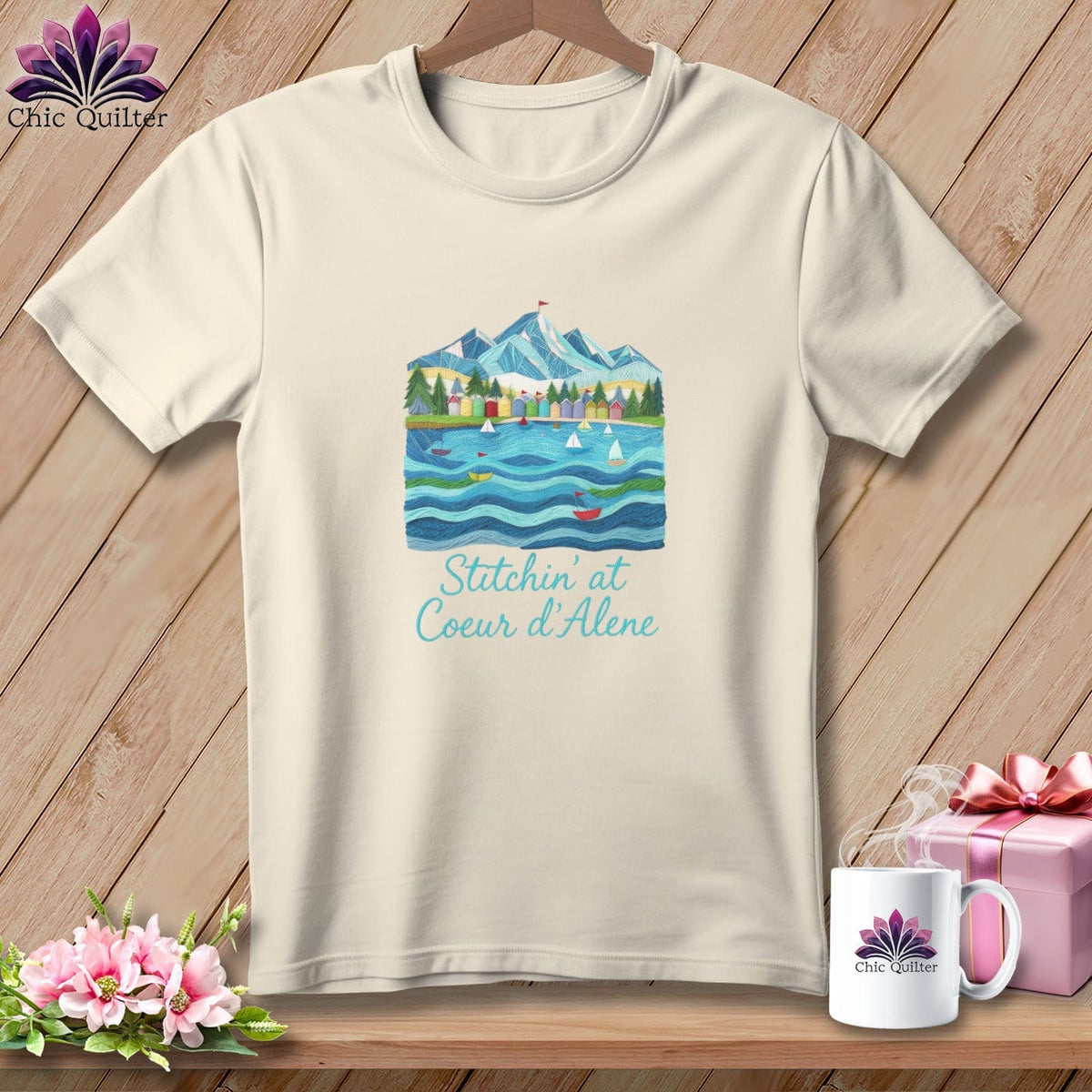 MyDesigns Physical Item S / Natural Stitchin' in Coeur d'Alene ~ Relaxed Fit Tee