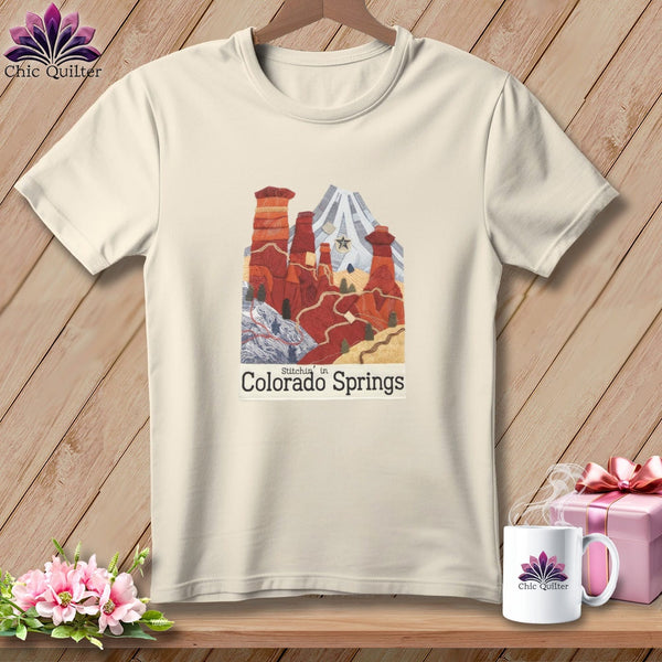 MyDesigns Physical Item S / Natural Stitchin' in Colorado Springs ~ Relaxed Fit Tee