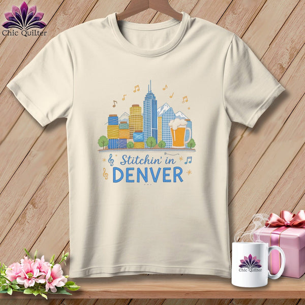 MyDesigns Physical Item S / Natural Stitchin' in Denver ~ Relaxed Fit Tee