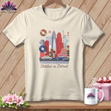 MyDesigns Physical Item S / Natural Stitchin' in Detroit ~ Relaxed Fit Tee