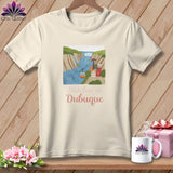 MyDesigns Physical Item S / Natural Stitchin' in Dubuque ~ Relaxed Fit Tee
