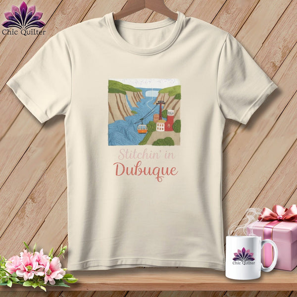 MyDesigns Physical Item S / Natural Stitchin' in Dubuque ~ Relaxed Fit Tee