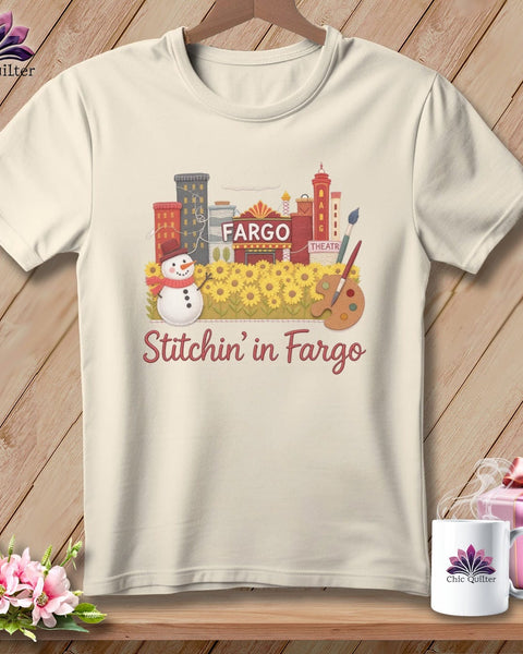 MyDesigns Physical Item S / Natural Stitchin' in Fargo ~ Relaxed Fit Tee