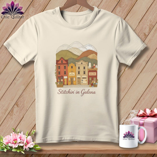 MyDesigns Physical Item S / Natural Stitchin' in Galena ~ Relaxed Fit Tee