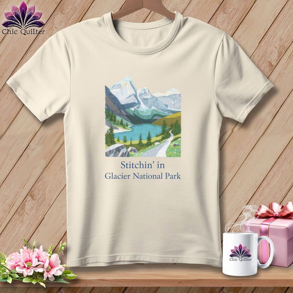 MyDesigns Physical Item S / Natural Stitchin' in Glacier National Park ~ Relaxed Fit Tee