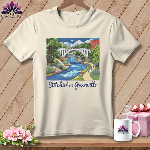 MyDesigns Physical Item S / Natural Stitchin' in Greenville ~ Relaxed Fit Tee