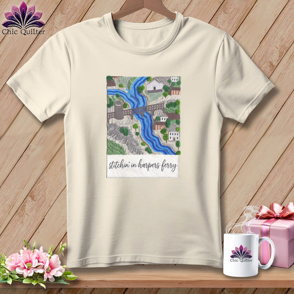 MyDesigns Physical Item S / Natural Stitchin' in Harpers Ferry ~ Relaxed Fit Tee