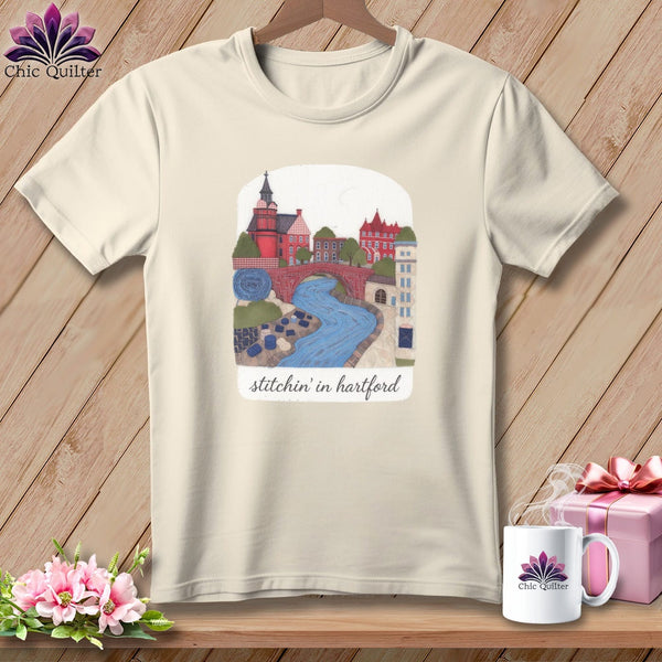 MyDesigns Physical Item S / Natural Stitchin' in Hartford ~ Relaxed Fit Tee