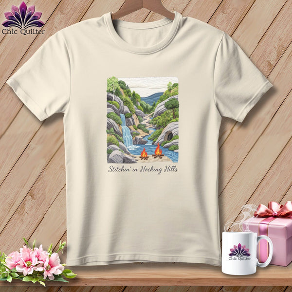 MyDesigns Physical Item S / Natural Stitchin' in Hocking Hills ~ Relaxed Fit Tee