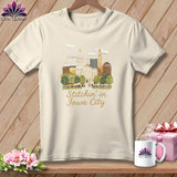 MyDesigns Physical Item S / Natural Stitchin' in Iowa City ~ Relaxed Fit Tee