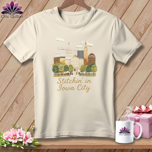 MyDesigns Physical Item S / Natural Stitchin' in Iowa City ~ Relaxed Fit Tee