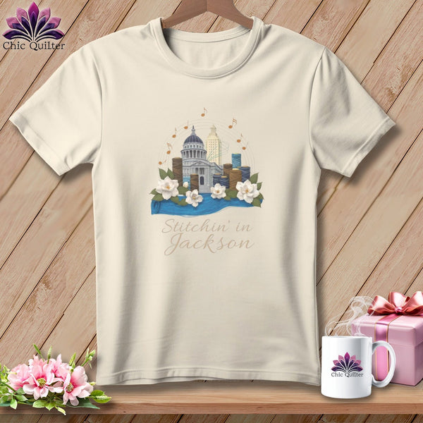 MyDesigns Physical Item S / Natural Stitchin' in Jackson ~ Relaxed Fit Tee