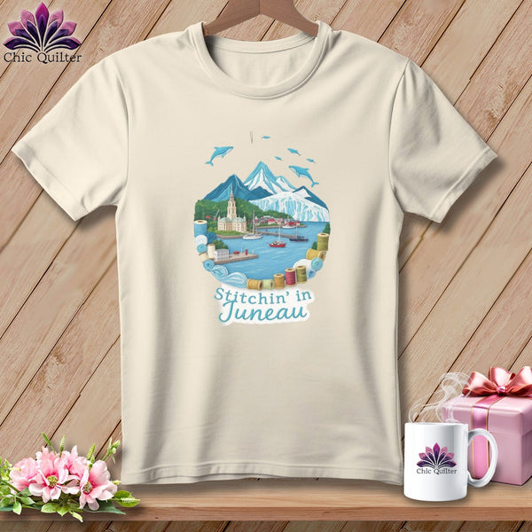 MyDesigns Physical Item S / Natural Stitchin' in Juneau ~ Relaxed Fit Tee