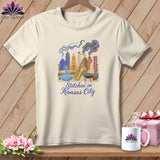 MyDesigns Physical Item S / Natural Stitchin' in Kansas City ~ Relaxed Fit Tee