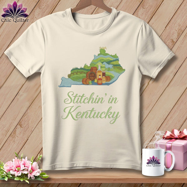 MyDesigns Physical Item S / Natural Stitchin' in Kentucky ~ Relaxed Fit Tee