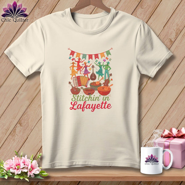 MyDesigns Physical Item S / Natural Stitchin' in Lafayette ~ Relaxed Fit Tee
